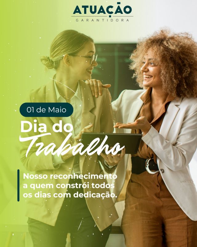 Hoje celebramos todos aqueles que fazem a diferença com esforço, comprometimento e responsabilidade. 💼👏

Feliz Dia do Trabalho para quem, como nós, acredita que o trabalho transforma!

⚠️ Informamos que não haverá expediente no dia 1º de maio (quinta-feira), mas retornamos normalmente na sexta-feira, dia 2.

#DiaDoTrabalho  #AtuaçãoGarantidora #CondomínioBemCuidado